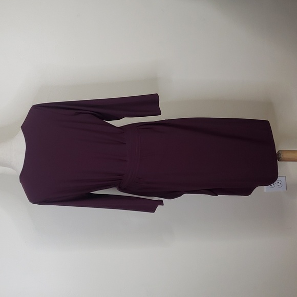 Johnson & Murphy Side Tie Dress M In Dark Grape - Picture 3 of 5